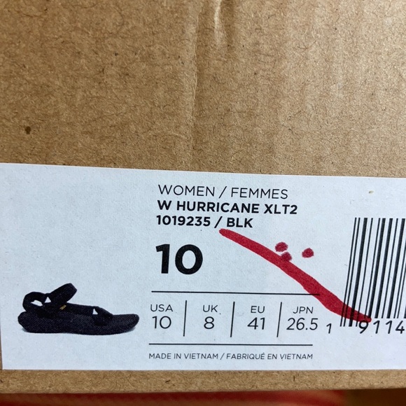 Teva Hurricane XLT2 Black Hiking Sandals - Picture 7 of 7